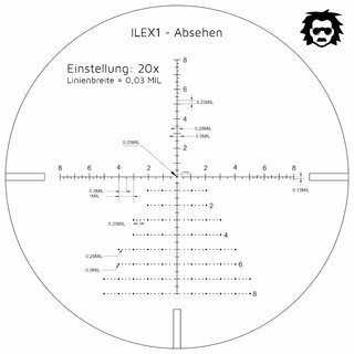 Professor Optiken Müritz - 3-18x50 HD FFP, 34mm Tube,  ILEX 1 Reticle