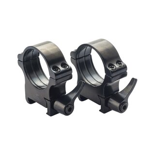 Rusan set of 2 - 34mm ring mount for Weaver/Picatinny with quick release fastener 9 mm