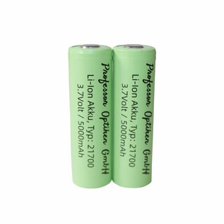 Professor Optiken 21700 lithium-ion battery, 3.7 volts with 5000 mAh (pin)