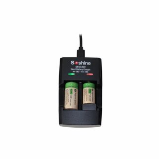 Charger for CR2 batteries and CR123A lithium-ion batteries - 2-way