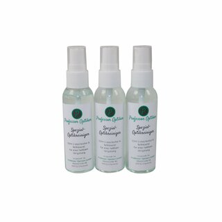 Set of 3 - special optics cleaner (3 x 50 ml) including microfiber cleaning cloth (30 x 30 cm)