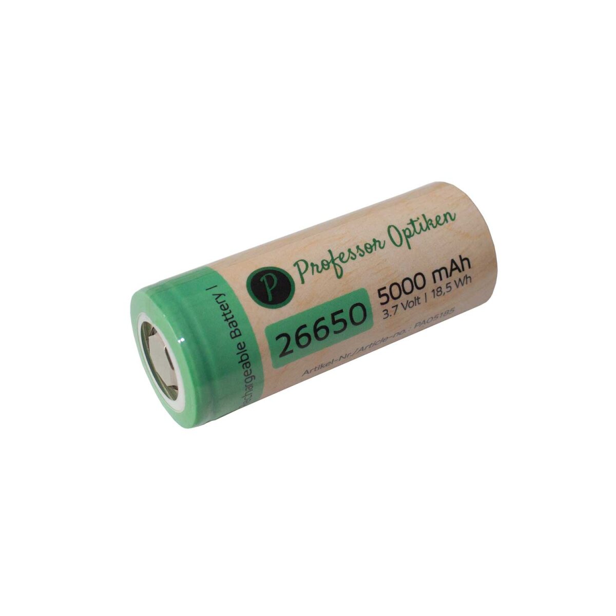 Professor Optiken Lithium-Ionen-Akku - Typ: 26650, 3,7 Volt mit 5000 ,  12,95