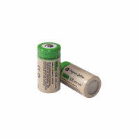 Set of 2 - CR123A lithium-ion battery, 3.7 volts with 850...