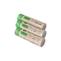 Set of 3 Professor Optiken 18650 lithium-ion batteries,...