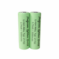 Professor Optiken 21700 lithium-ion battery, 3.7 volts with 5000 mAh (pin)