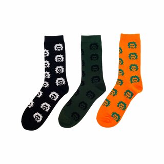 KRAWATTENDACKEL Socken mit Professor Optiken Design - Farbe und Gre nach Auswahl Grn mit schwarzem Logo 41 - 46 (gro)